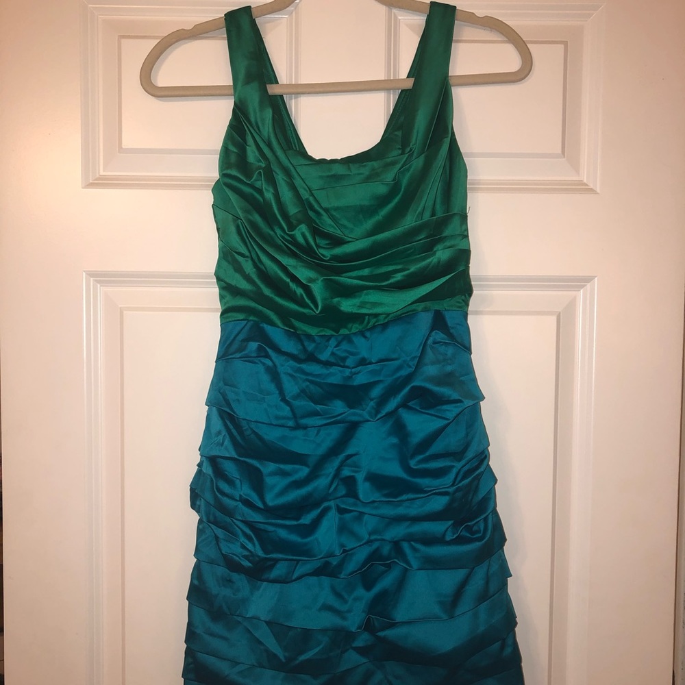 Express Two-Toned Silk Dress - Size 0